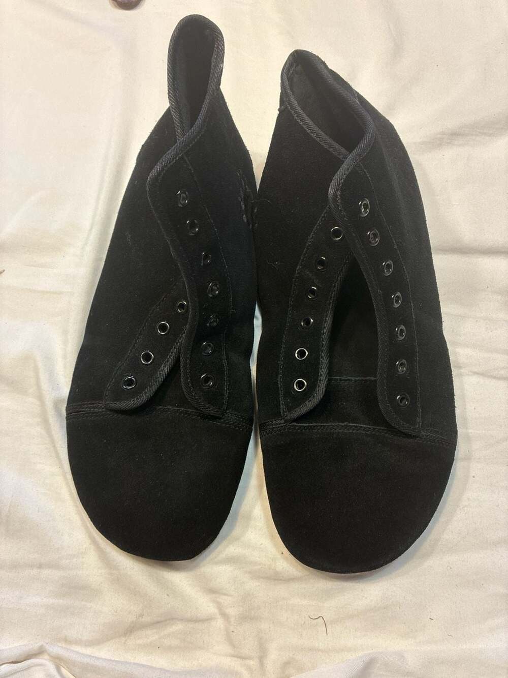Ursus CHTG1 Black Suede Barefoot High Top Shoes